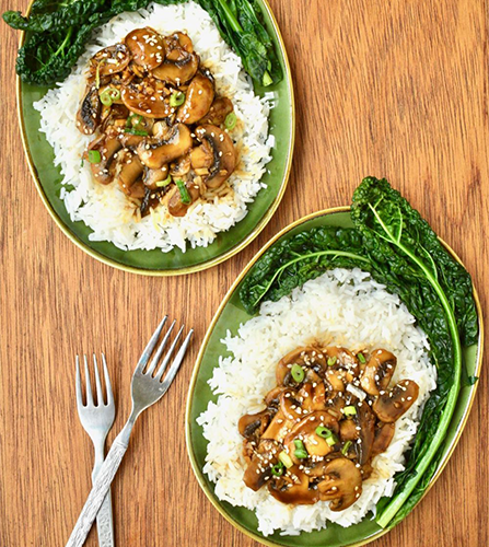 15 Minutes Mushroom Teriyaki