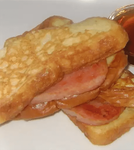 French Toast and Luncheon Meat Sandwiches 2