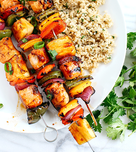 Hawaiian Chicken Skewers