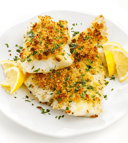 Parmesan Crusted Baked Fish