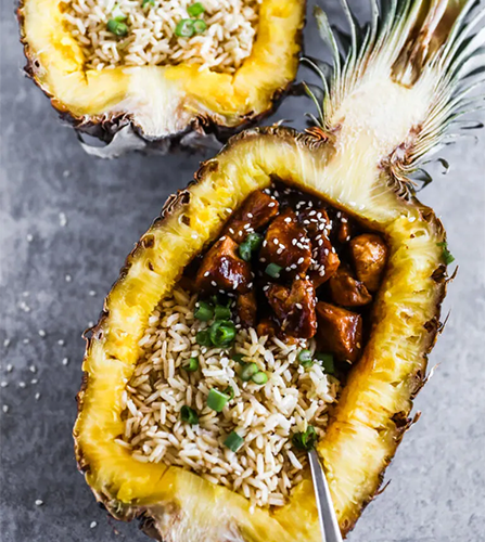 Pineapple Chicken Teriyaki Boats