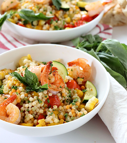 Shrimp with Vegetables and Couscous