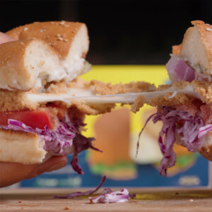 AIR FRIED MOZZARELLA BURGER