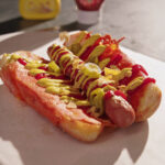 Upside Down Cheesy Hotdog